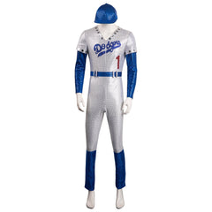 Rocketman Elton John Dodgers Baseball Uniform Cosplay Costume Halloween Carnival Suit