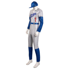Rocketman Elton John Dodgers Baseball Uniform Cosplay Costume Halloween Carnival Suit