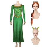 Shrek Fiona Princess Green Dress Cosplay Costume Outfits Halloween Carnival Suit
