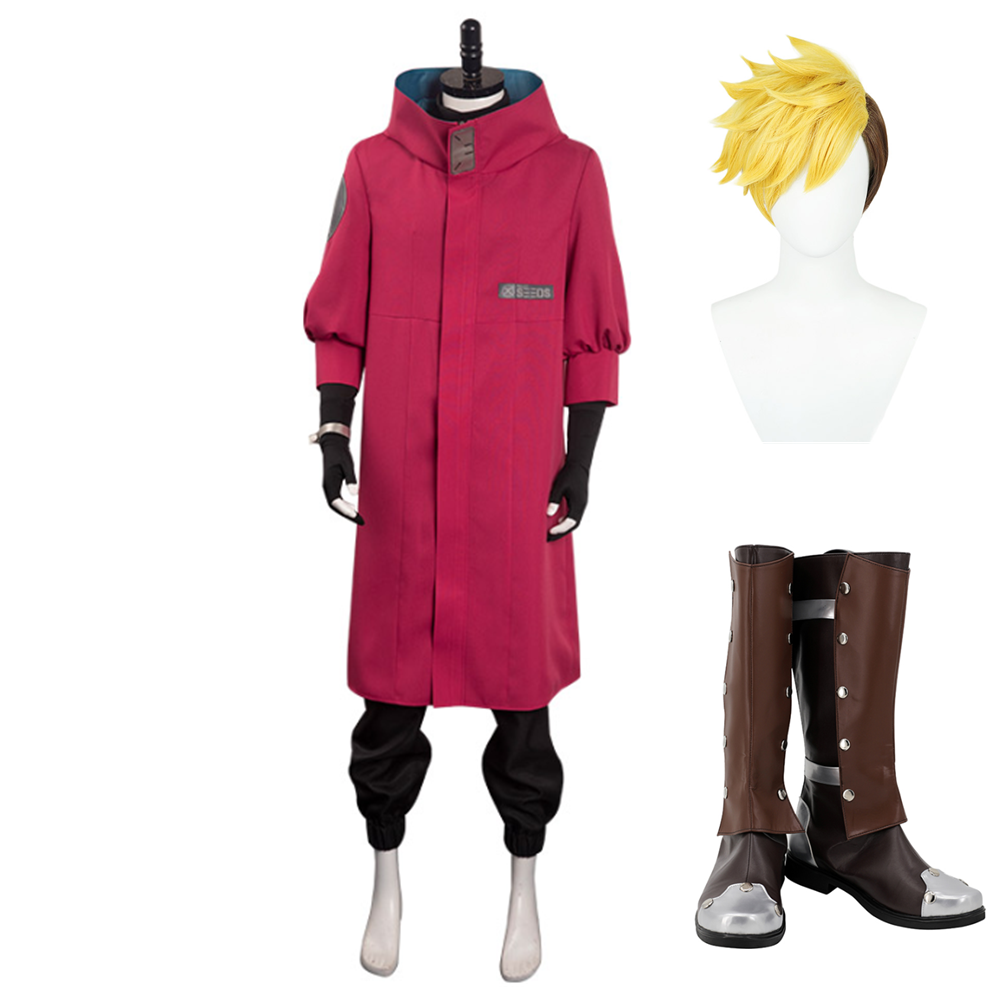 Anime Vash The Stampede Red Set Cosplay Costume Outfits Halloween Carnival Suit
