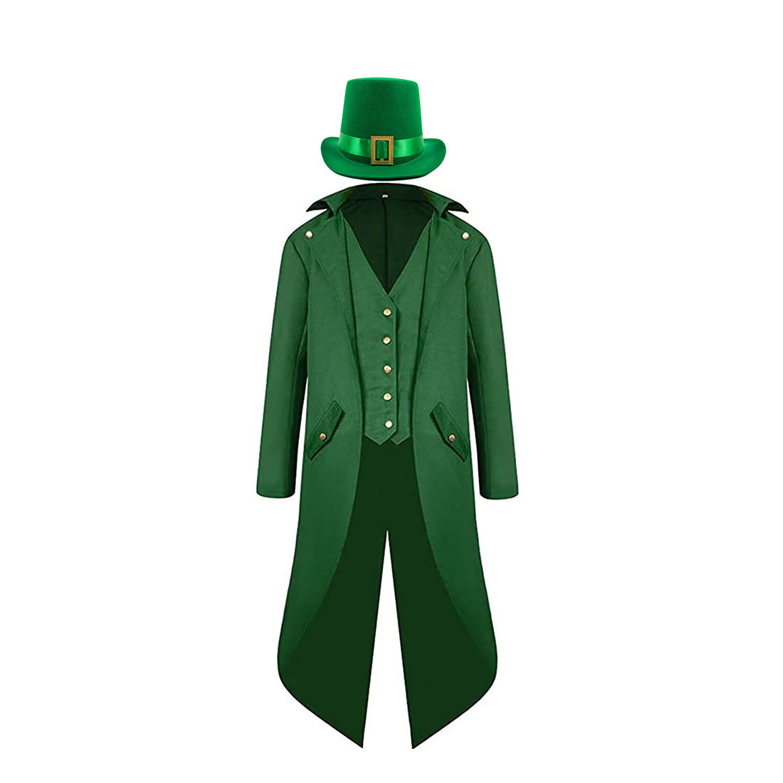 Steampunk Retro St. Patrick‘s Day Cosplay Costume Outfits Halloween Carnival Suit
