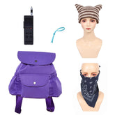 Stranger Things (2025) Eleven 11 Jane Hopper Cat Ear Hat Scarf Bracelet Bag Backpack Walkie Talkie Cosplay Accessories Props