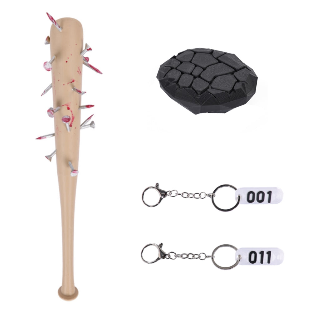 Stranger Things (2025) Steve Harrington Weapon Spiked Bat Abyss Stone Halloween Cosplay Accessories Props