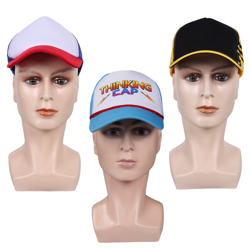 Stranger Things Season 4 Dustin Henderson Baseball Cap Hat Cosplay Accessories Props