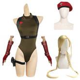 Street Fighter(SF) Cammy White Initial Outfits Cosplay Costume Halloween Carnival Suit