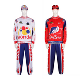 Talladega Nights Wonder Bread Ricky Bobby Cal Naughton Jr. Uniform Outfits Cosplay Costume
