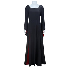 The Addams Family (2025) Mother Black Dress Outfits Cosplay Costume Halloween Suit