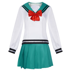 The Disastrous Life Of Saiki K. Kokomi Teruhashi Green School Uniform Set Outfits Cosplay Costume