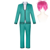The Disastrous Life of Saiki K. Saiki Kusuo Green School Uniform Outfits Cosplay Costume