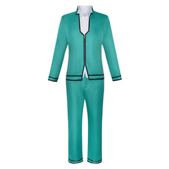The Disastrous Life of Saiki K. Saiki Kusuo Green School Uniform Outfits Cosplay Costume
