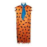 The Flintstones Fred Flintstones Orange Dress Scarf Outfits Cosplay Costume