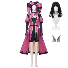 The Freak Circus Columbina Pink Clown Outfits Cosplay Costume Halloween Suit