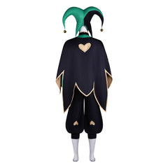The Freak Circus Harlequin Green Black Clown Set Outfits Cosplay Costume