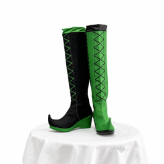 The Freak Circus Harlequin Pierrot Jester Shoes Boots Cosplay Accessories Props