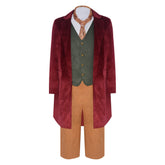 The Hobbit Bilbo Baggins Red Coat Set Outfits Cosplay Costume