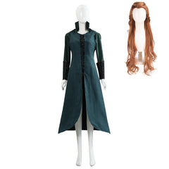 The Hobbit Tauriel Green Tunic Vest Coat Set Outfits Cosplay Costume Halloween Carnival Party Suit