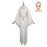 The Last Jedi Padme Amidala White Outfits Set Cosplay Costume Halloween Carnival Suit