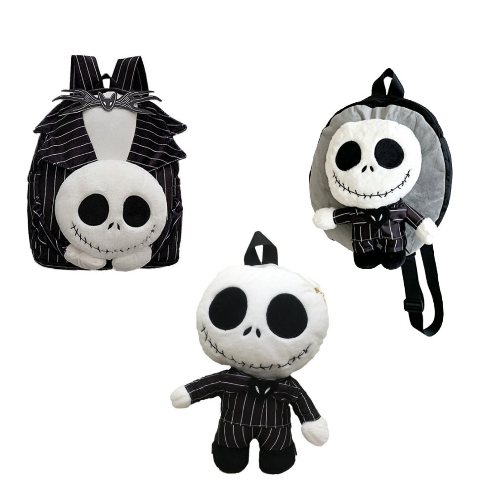 The Nightmare Before Christmas Jack Skellington Backpack Plush Bag Cosplay Accessories Props