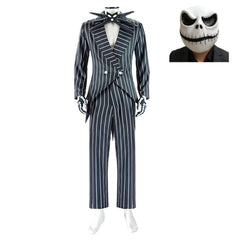 The Nightmare Before Christmas Jack Skellington Cosplay Costume Outfits Halloween Carnival Suit