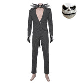 The Nightmare Before Christmas Jack Skellington Striped Suit Halloween Cosplay Costume