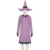 The Nightmare Before Christmas Shock Pink Dress Hat Set Outfits Halloween Cosplay Costume