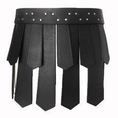 The Odyssey (2026) Agamemnon Black Leather Armor Outfits Cosplay Costume