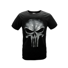 The Punisher: One Last Kill (2026) Frank Castle Skull T Shirt Black Tee Cosplay Costume