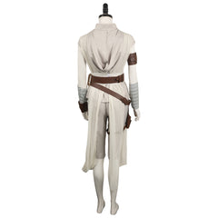 The Rise of Skywalker Rey Beige Set Outfit Cosplay Costume Halloween Carnival Suit
