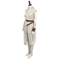 The Rise of Skywalker Rey Beige Set Outfit Cosplay Costume Halloween Carnival Suit