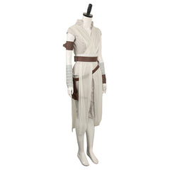 The Rise of Skywalker Rey Beige Set Outfit Cosplay Costume Halloween Carnival Suit