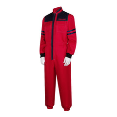 The Running Man (2025) Ben Richards Red Jumpsuit Outfits Cosplay Costume