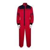 The Running Man (2025) Ben Richards Red Jumpsuit Outfits Cosplay Costume