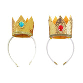 The Super Mario Bros. Princess Peach Gloden Crown Headband Cosplay Accessories Props