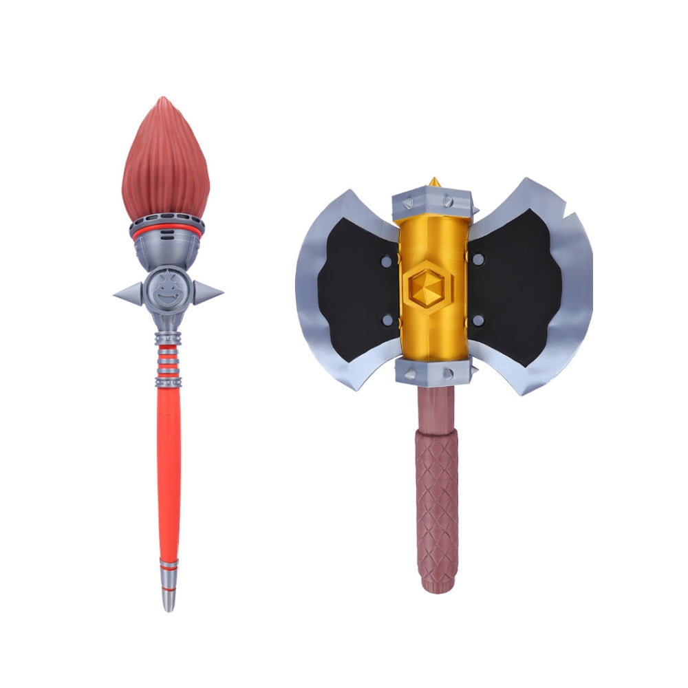 The Super Mario Galaxy Movie (2026) Bowser Jr. Weapon Axe Brush Cosplay Accessories Props
