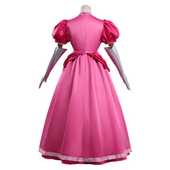 The Super Mario Galaxy Movie (2026) Princess Peach Pink Dress Outfits Cosplay Costume