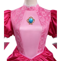 The Super Mario Galaxy Movie (2026) Princess Peach Pink Dress Outfits Cosplay Costume