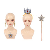The Super Mario Galaxy Movie (2026) Rosalina Necklace Earrings Crown Wand Cosplay Accessories Props