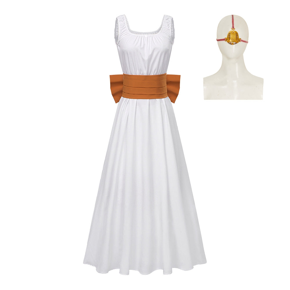 The Ugly Stepsister (2025) Elvira White Dress Dance Class Set Outfits Cosplay Costume