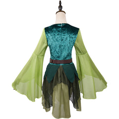 The Wizard of OZ Green Fairy Dress Outfits Medieval Cosplay Costume Halloween Suit