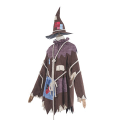 The Wizard of OZ Scarecrow Brown Set Outfits Cosplay Costume Halloween Suit
