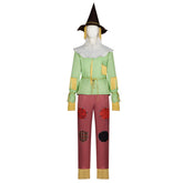 The Wizard of OZ Scarecrow Green Set Outfits Cosplay Costume Halloween Suit