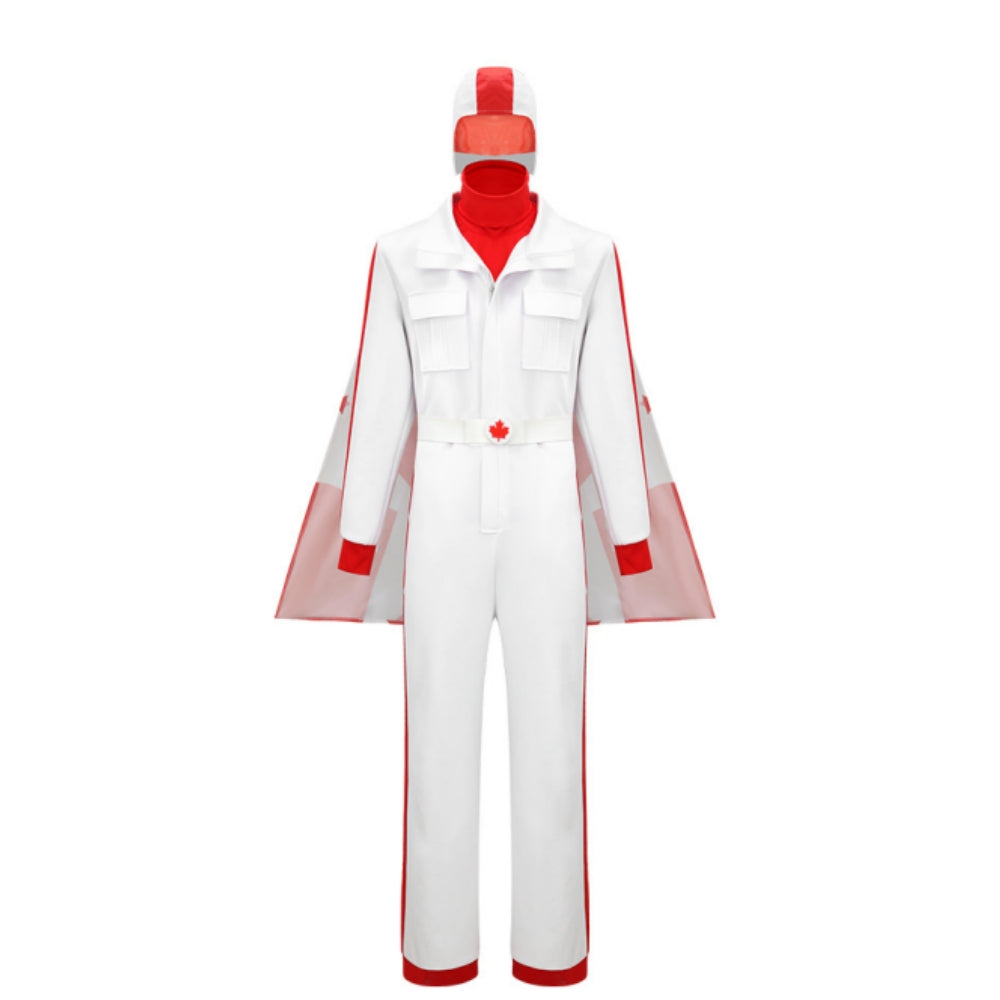 Toy Story (2026) Duke Caboom White Jumpsuit Set Outfits Cosplay Costume