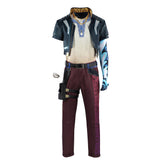 Valorant Veto Green Red Jacket Pants Set Outfits Cosplay Costume Halloween Suit