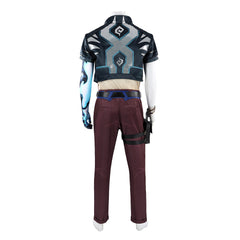 Valorant Veto Green Red Jacket Pants Set Outfits Cosplay Costume Halloween Suit