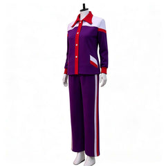 Weapons Aunt Gladys Purple Top Trousers Retro Sportswear Outfits Cosplay Costume