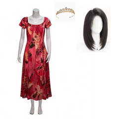 Widow's Bay (2026) Patricia Moyer Red Floral Dress Outfits Cosplay Costume