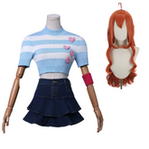 Winx Club Princess Bloom Blue Top Skirt Set Outfits Cosplay Costume