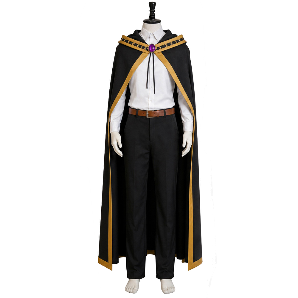 Wistoria: Wand and Sword (2026) Will Serfort Black Cloak Set Outfits Cosplay Costume