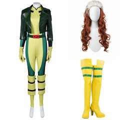 X-Men '97 (2024) Rogue Yellow Jumpsuit Jacket Set Outfits Cosplay Costume