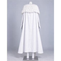 X-Men '97 Emma Frost White Fur Collar Cloak Cosplay Costume